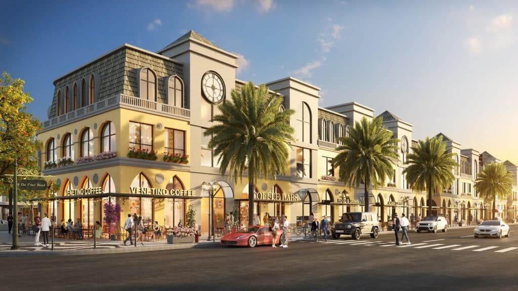 Nhà phố mặt tiền đại lộ Venezia Beach